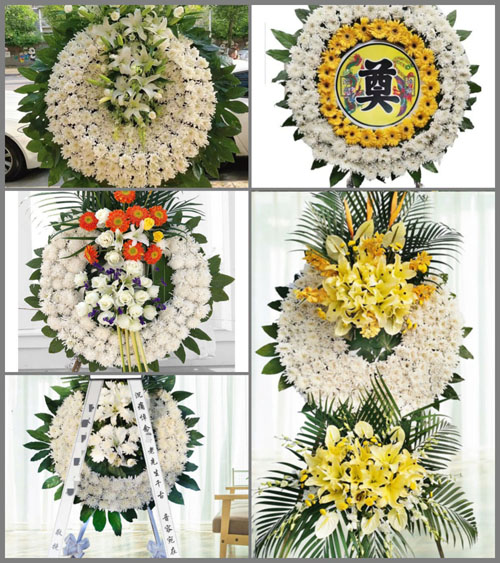 贵州安顺关岭县龙潭街道文秀村花圈速递